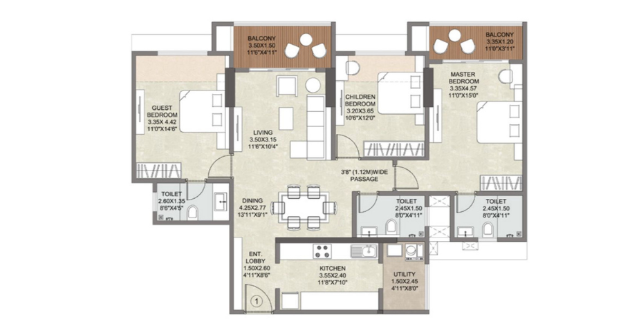 Kalpataru Jade Skyline (2 & 3BHK starting from 1.27 cr*)