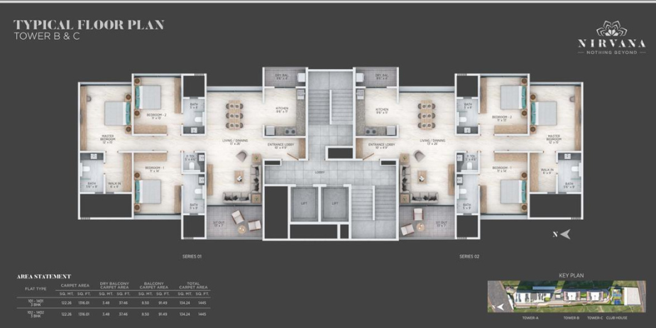 Nirvana by Nirman Greens (3, 4 & 4.5 BHK starting from 2.10cr*)