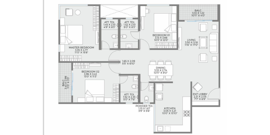 K Pune – Bavdhan (2, 3 & 4 BHK starting from 84Lacs*)