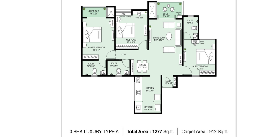 41 Zillenia Phase II (2 & 3 BHK Starting from 64 lacs all incl)