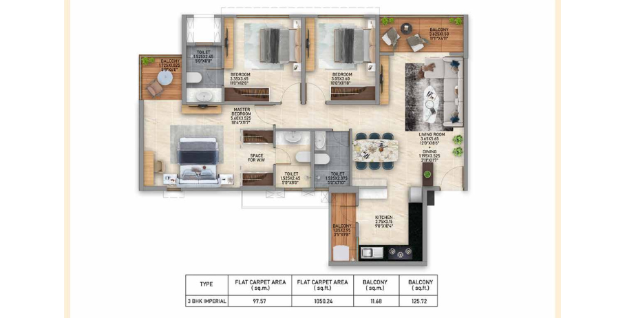 Life Republic – AROS (2 & 3 BHK from 68 Lacs*)